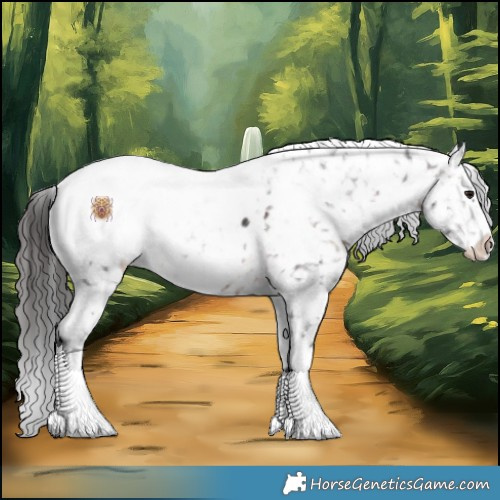 Horse Color:White Spotted Brown Appaloosa Rabicano