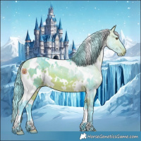 Horse Color:Watercolor White Spotted Buckskin Varnish 