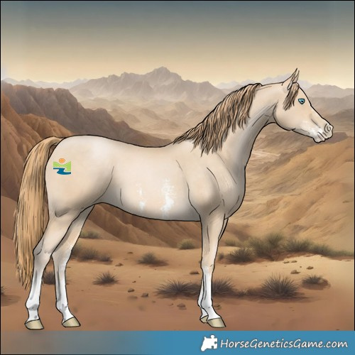 Horse Color:Buckskin Pearl Mushroom Sabino 