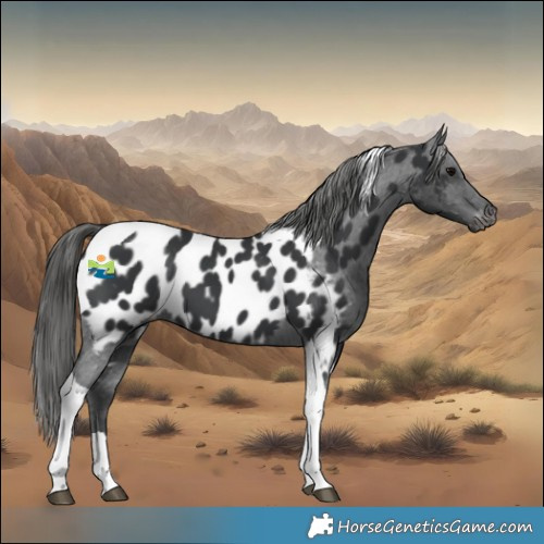 Horse Color:Black Tobiano Appaloosa 