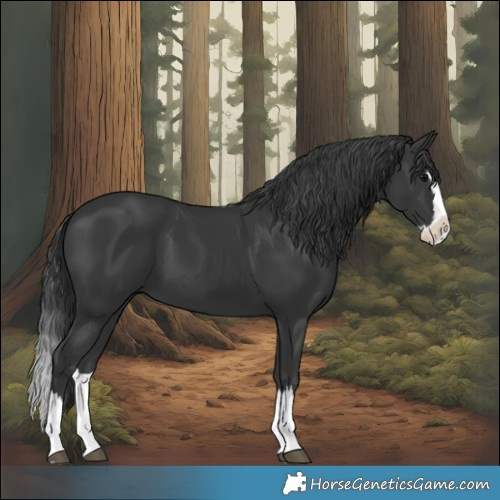 Horse Color:Black Splash 