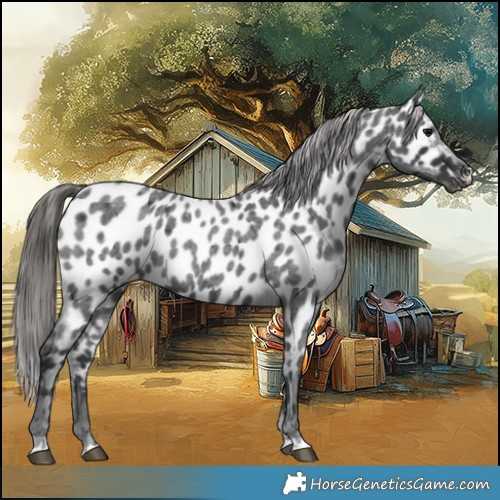 Horse Color:Blue Roan Appaloosa 