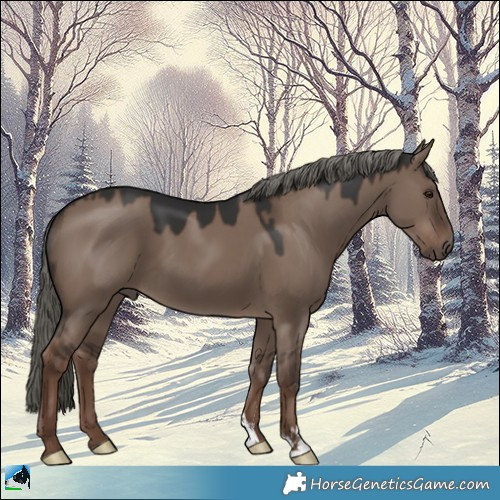 Horse Color:Liver Red Dun Mushroom 