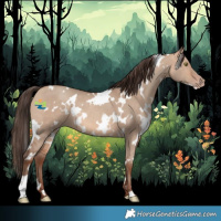 Horse Color:White Spotted Amber Champagne Dun 