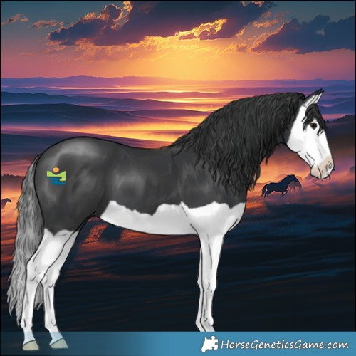 Horse Color:Black Splash 