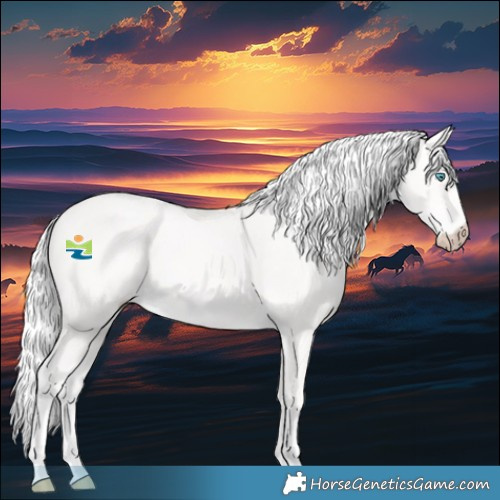Horse Color:Silver Perlino 