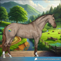 Horse Color:Liver Red Dun Brindle 