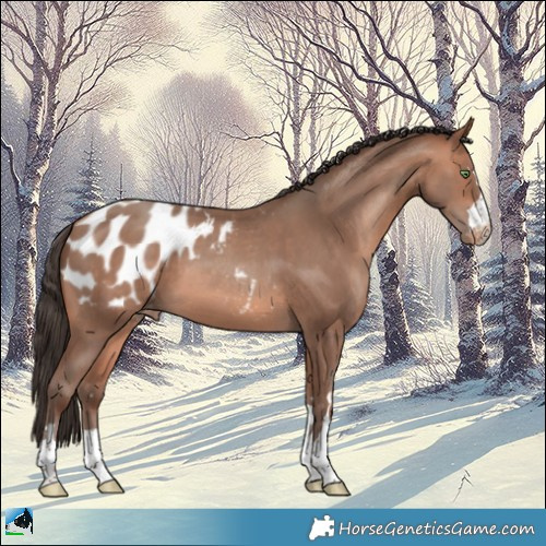 Horse Color:Amber Champagne Appaloosa 