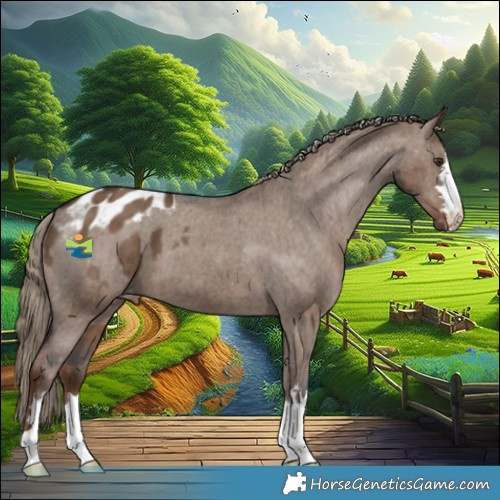 Horse Color:Liver Red Dun Appaloosa Brindle 