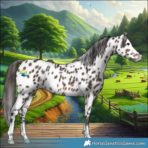 Horse Color:Brown Appaloosa 