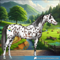 Horse Color:Brown Appaloosa 