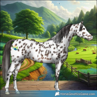 Horse Color:Brown Leopard
