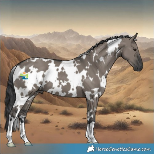 Horse Color:White Spotted Grullo 