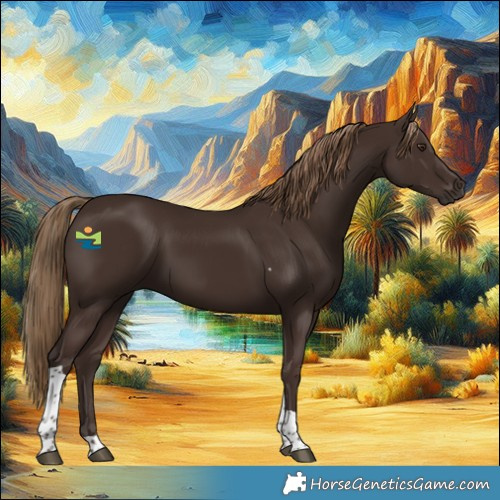 Horse Color:Liver Chestnut Tobiano 