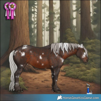 Horse Color:White Spotted Silver Brown 