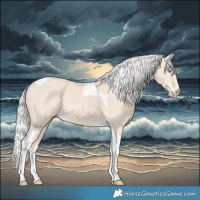 Horse Color:Silver Smoky Creme Tobiano