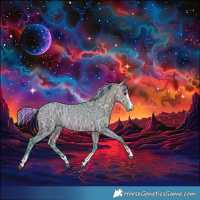 Horse Color:Painted Watercolor Silver Buckskin Ice Dun Rabicano 