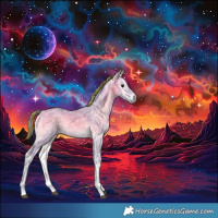 Horse Color:Painted Watercolor Buckskin Ice Onyx Tobiano