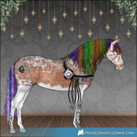 Horse Color:Painted Brown Ice Splash 