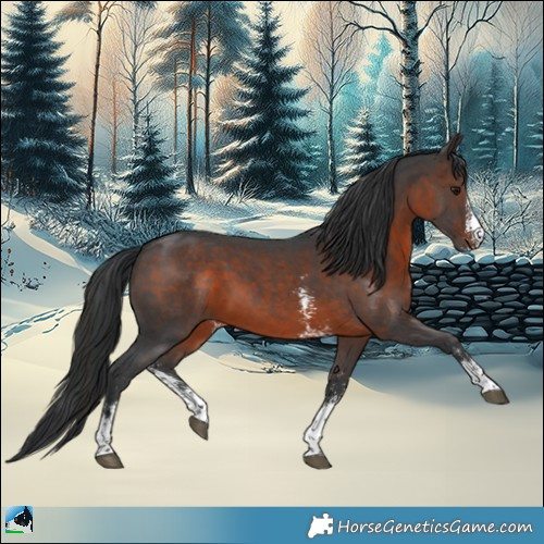 Horse Color:Brown Mushroom Sabino 