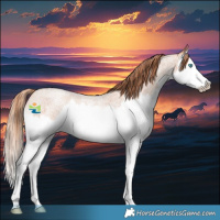 Horse Color:Gold Champagne Roan Splash 