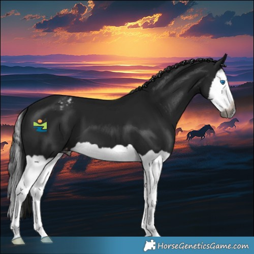 Horse Color:Gray Black Splash Appaloosa 