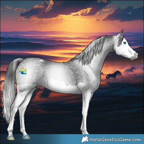 Horse Color:Gray Black Splash Appaloosa 