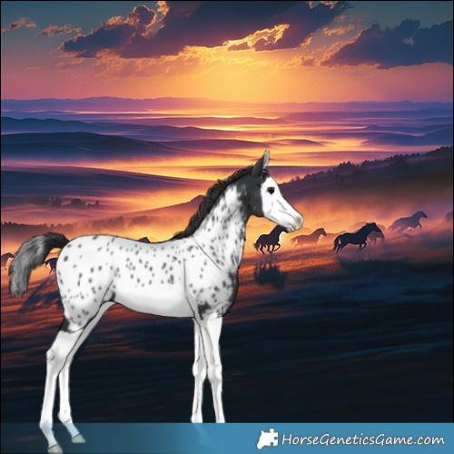 Horse Color:Black Splash Appaloosa 