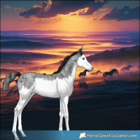 Horse Color:Gray Blue Roan Splash 