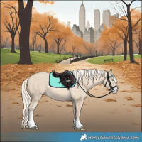 Horse Color:Cremello Dun Sabino