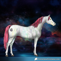 Horse Color:Painted Watercolor Silver Bay Ice Dun Tobiano