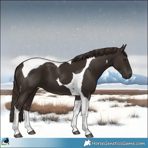 Horse Color:Liver Chestnut Tobiano 
