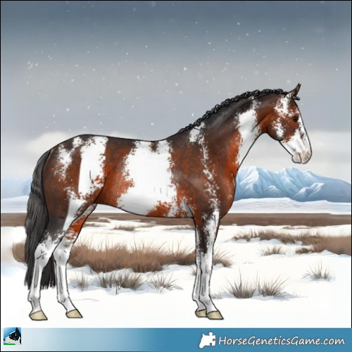 Horse Color:Brown Sabino Rabicano 