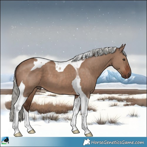 Horse Color:Liver Red Dun Mushroom Tobiano 