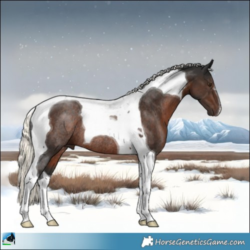 Horse Color:Liver Chestnut Mushroom Tobiano Rabicano 