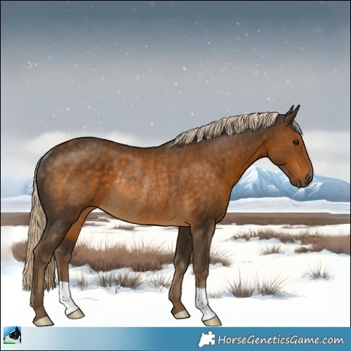 Horse Color:Chocolate Palomino Rabicano 