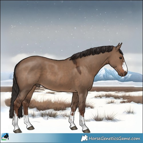 Horse Color:Liver Red Dun 