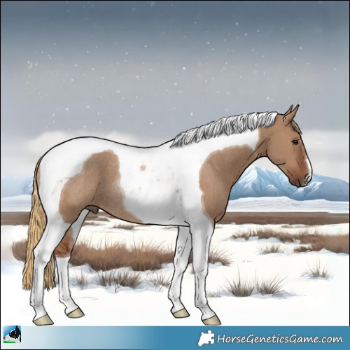 Horse Color:Red Dun Tobiano Rabicano 