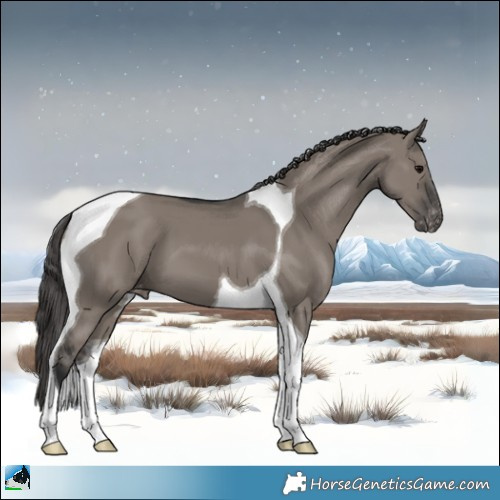 Horse Color:Grullo Tobiano Appaloosa 