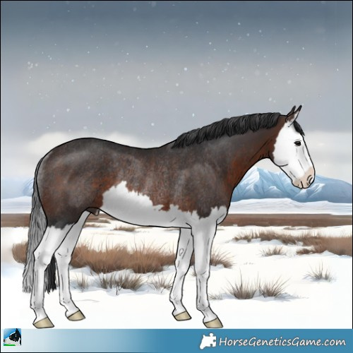 Horse Color:Brown Splash Rabicano 