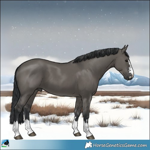 Horse Color:Grullo 