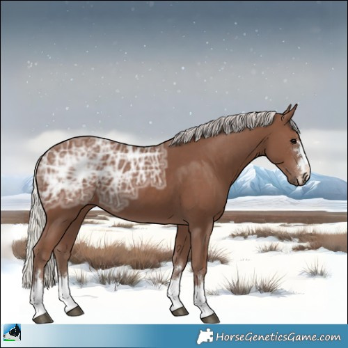 Horse Color:Silver Black Ice 