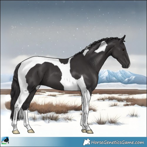 Horse Color:Smoky Black Tobiano 