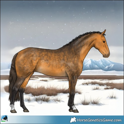 Horse Color:Buckskin Rabicano 