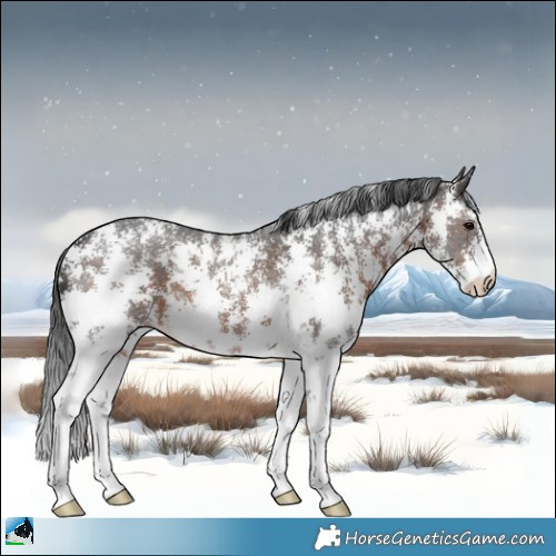 Horse Color:Brown Sabino 
