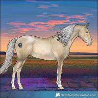 Horse Color:Silver Smoky Black Pearl Tobiano 