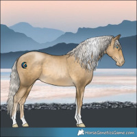 Horse Color:Silver Smoky Black Pearl Tobiano 