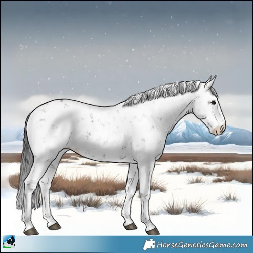 Horse Color:Grullo Mushroom Sabino 