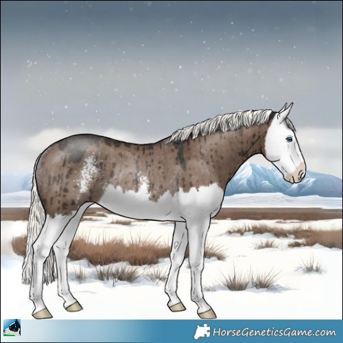 Horse Color:Liver Red Dun Mushroom Sabino Splash Rabicano Brindle 