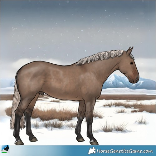 Horse Color:Liver Red Dun Mushroom 